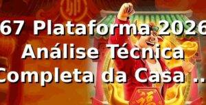 c67 Plataforma 2026: Análise Técnica Completa da Casa de Apostas