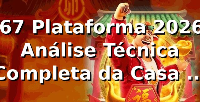 c67 Plataforma 2026: Análise Técnica Completa da Casa de Apostas